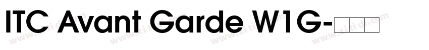 ITC Avant Garde W1G字体转换